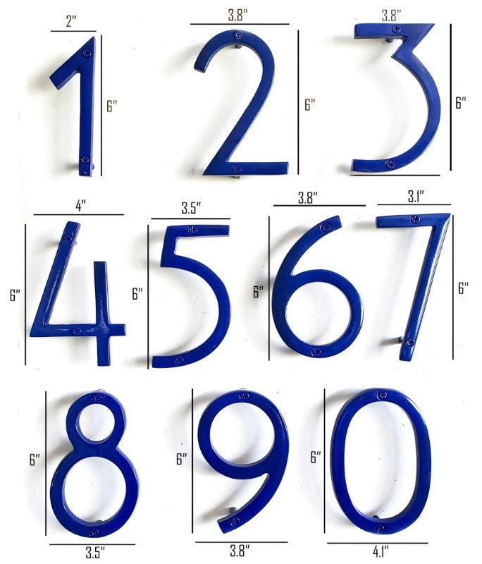 House Number 1 - Blue Aluminum