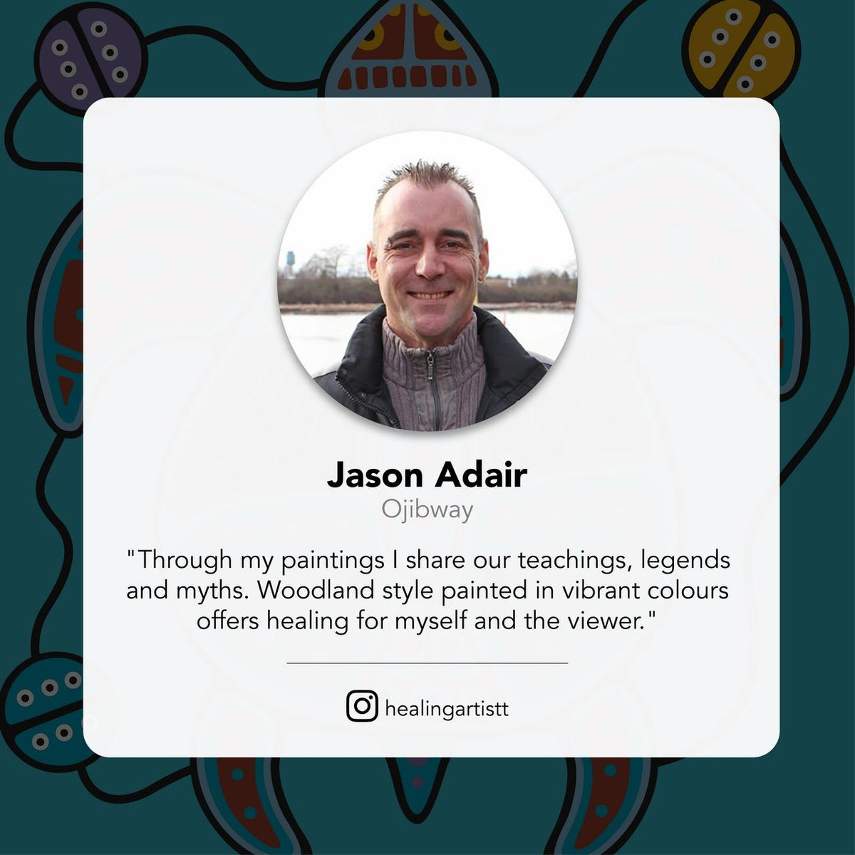 Native Northwest Wood Ornament - Turtle