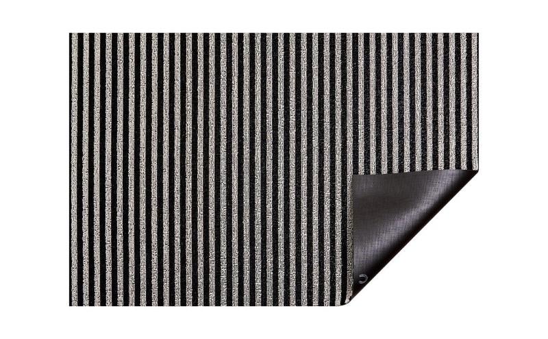 Chilewich Breton Stripe Shag Mat, Tuxedo