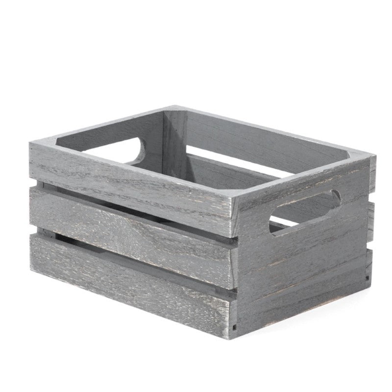Rustic Grey Wooden Crates