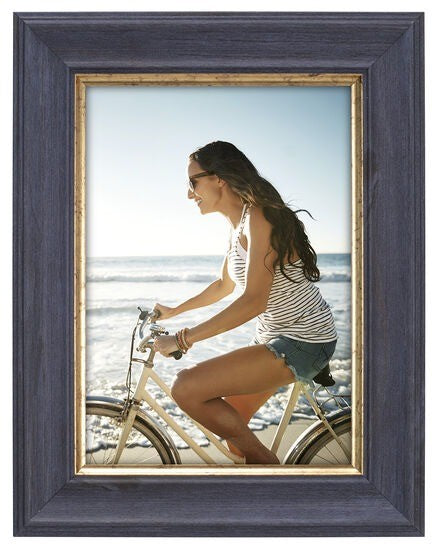 Navy w/Gold Scoop Picture Frame