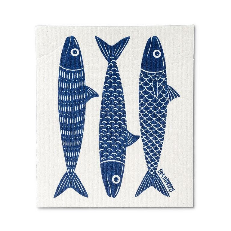 Fish &amp; Lemons Swedish Dishcloth, Set of 2
