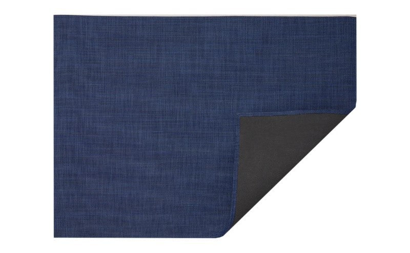 Chilewich Mini Basketweave Woven Floor Mat, Indigo