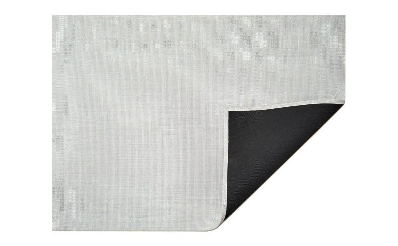 Chilewich Mini Basketweave Woven Floor Mat, White