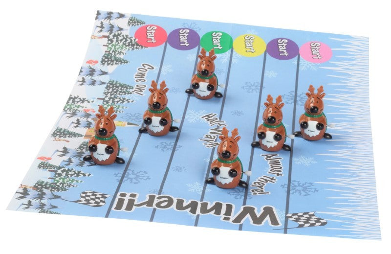 Robin Reed Racing Reindeer Christmas Crackers, Set of 6