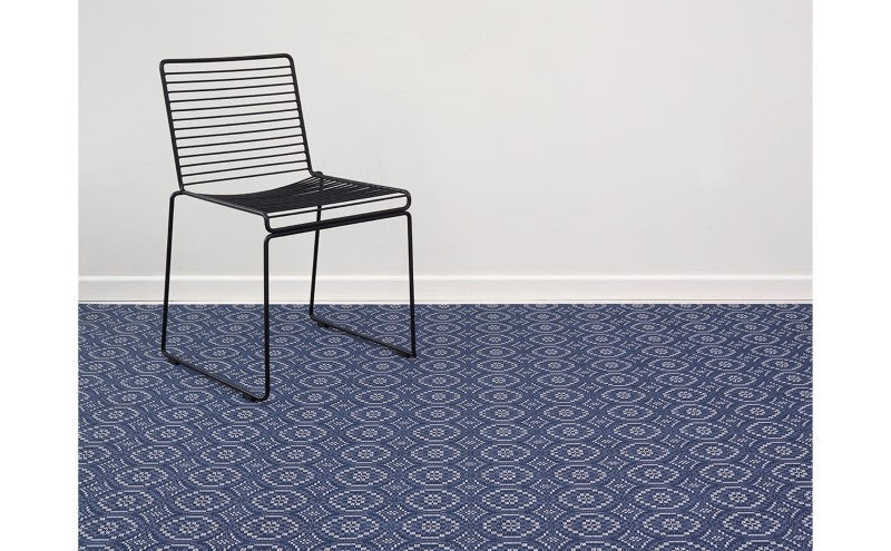 Chilewich Overshot Woven Floor Mat, Denim