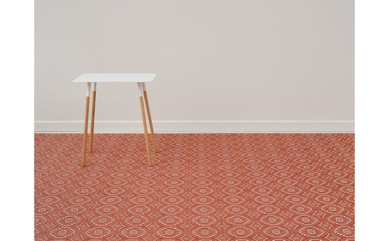 Chilewich Overshot Woven Floor Mat, Paprika
