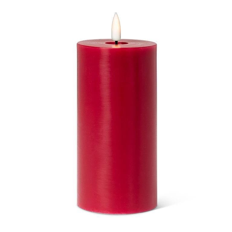 Luxlite Flameless Red LED Pillar Candle