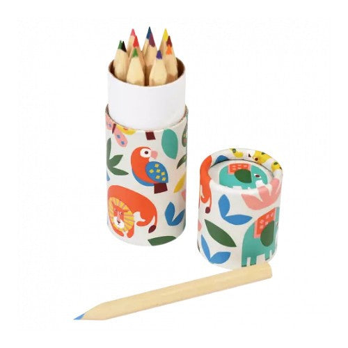 Rex London Wild Wonders Coloured Pencils, Set of 12