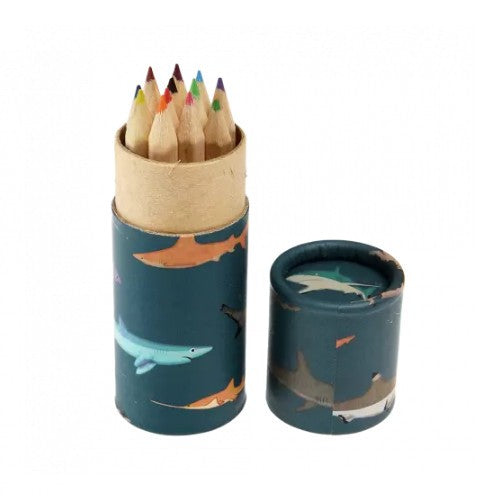 Rex London Sharks Coloured Pencils, Set of 12