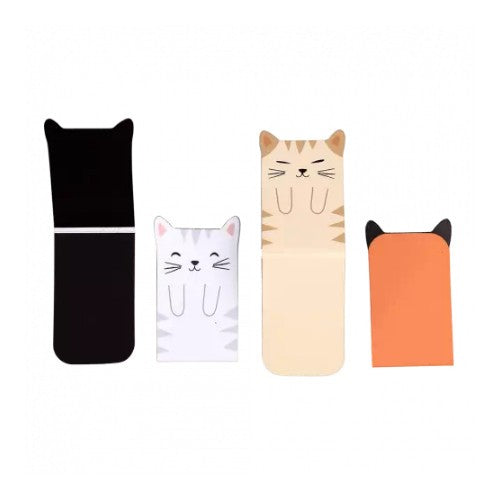 Magnetic Cat Bookmarks, Set Of 4