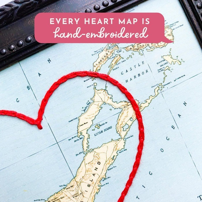 Prince Edward County Heart Map - 4&quot; x 6&quot;