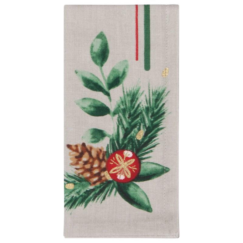 Deck The Halls Cotton Napkins, Set of 4