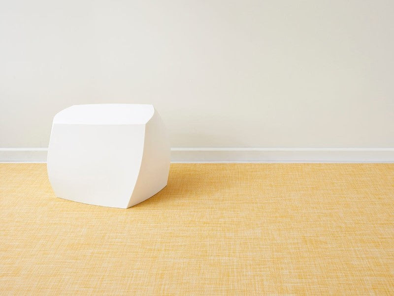 Chilewich Mini Basketweave Woven Floormat, Ochre