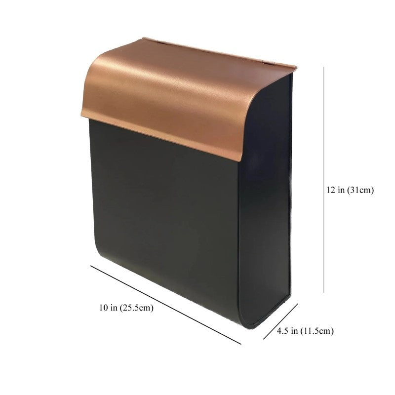 Dominion Iron Black/Copper Mailbox