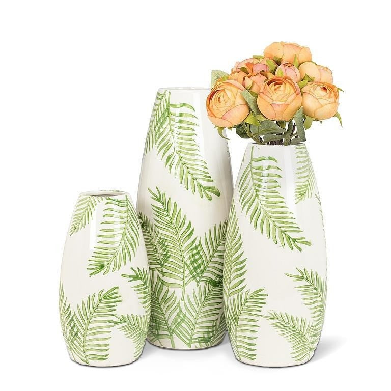 Fern Print Vase