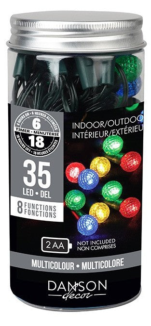 35 LED Multi Function String Lights W/Timer