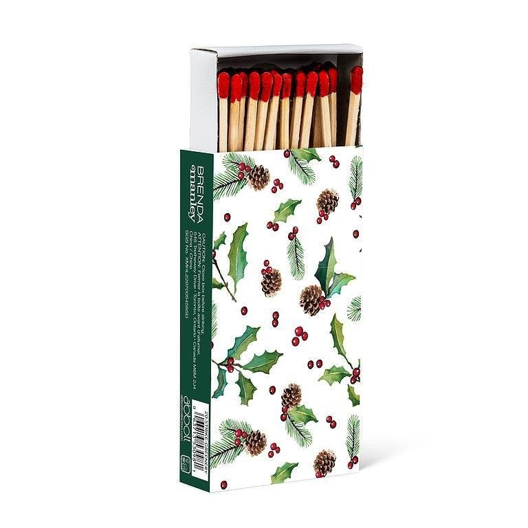 Holly, Pinecones &amp; Berries Matches, 45 Sticks