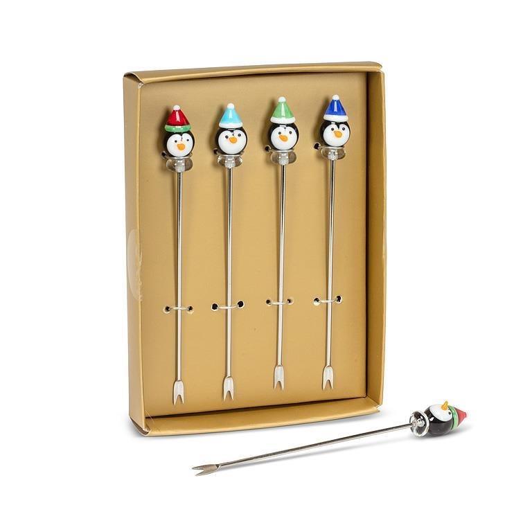 Set of 4 Holiday Icon Cocktail Picks