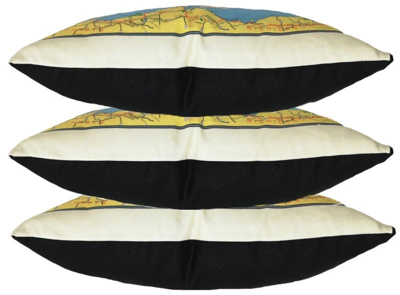 Lake Superior Map Pillow