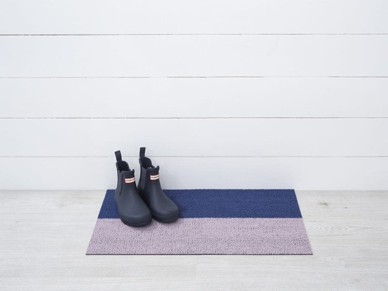 Chilewich Duo Stripe Shag Mat, Berry