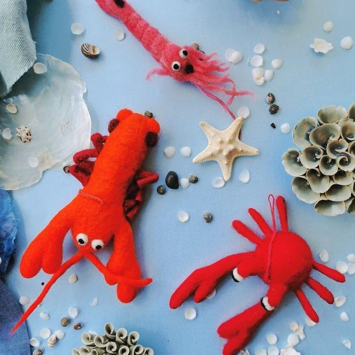 Louella Lobster Handmade Ornament