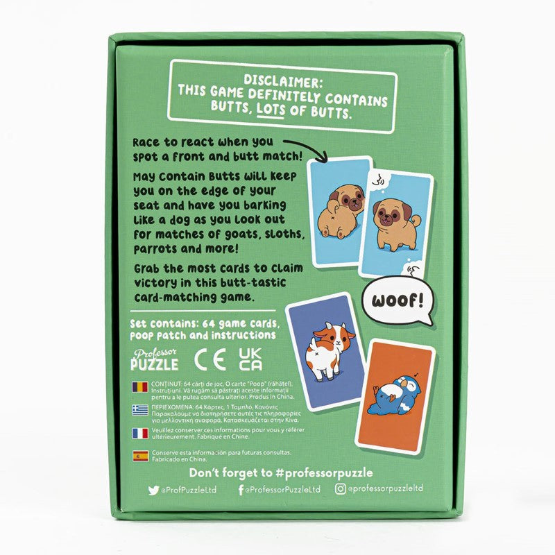 May Contain Butts - Fast Paced Card Game