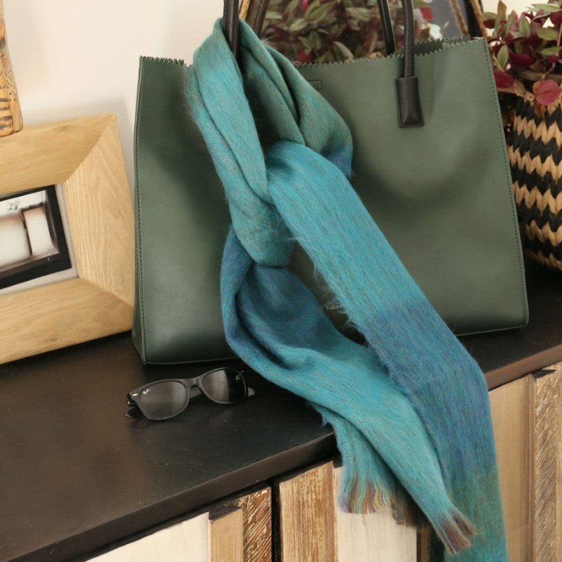 Pokoloko Sea Green Mood Alpaca Seamless Scarf