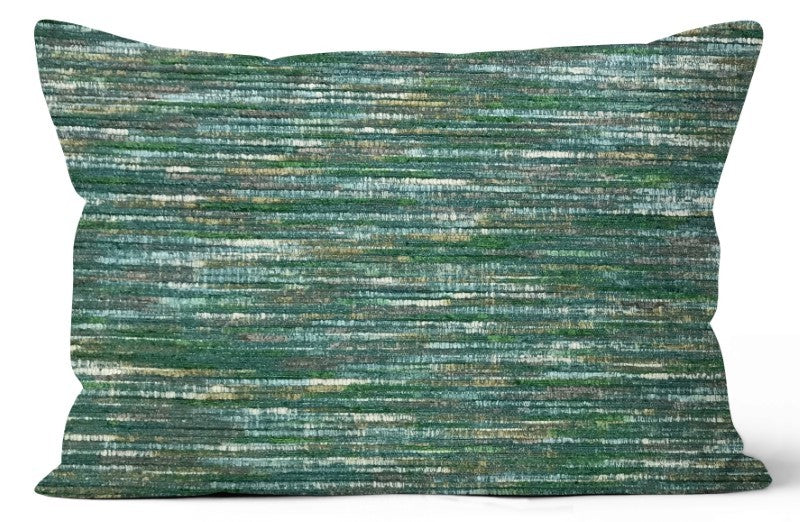 Grasscloth Malachite Indoor Toss Cushion