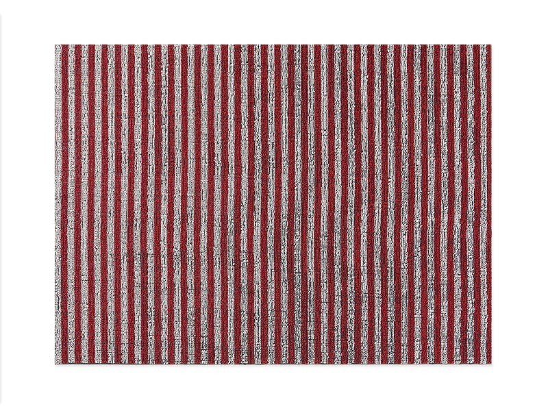 Chilewich Breton Stripe Shag Mat, Candy