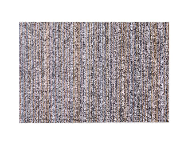 Chilewich Indoor/Outdoor Skinny Stripe Shag Mat, Periwinkle