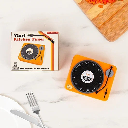 Retro Vinyl Player Kitchen Timer