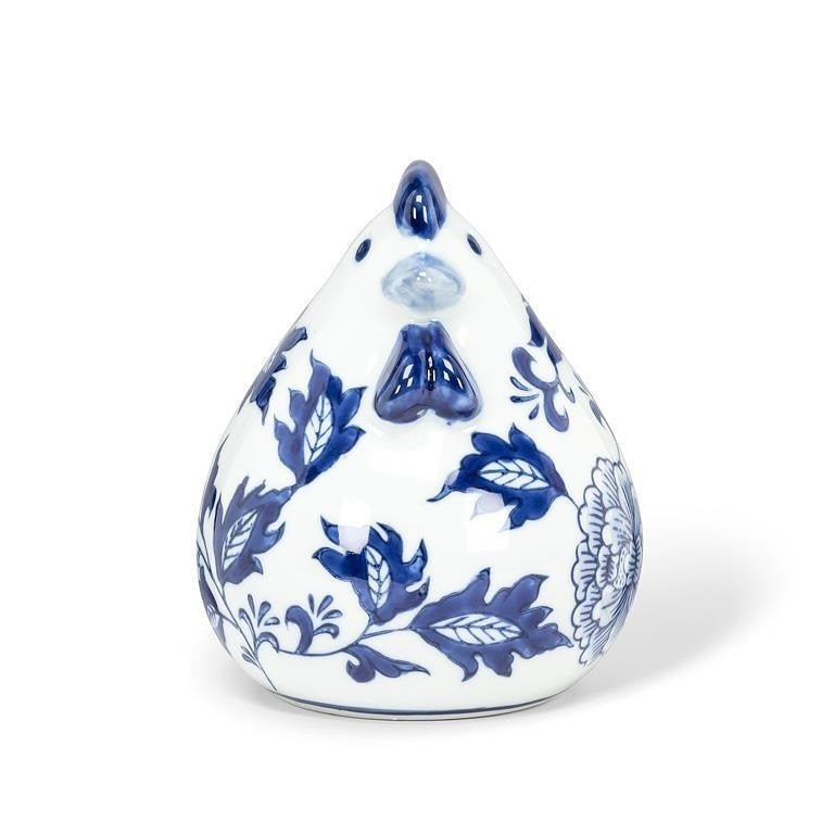 Porcelain Chicken Figurine, 5"H