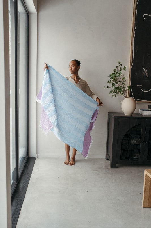 Pokoloko Boardwalk Towel - Blue Lilac