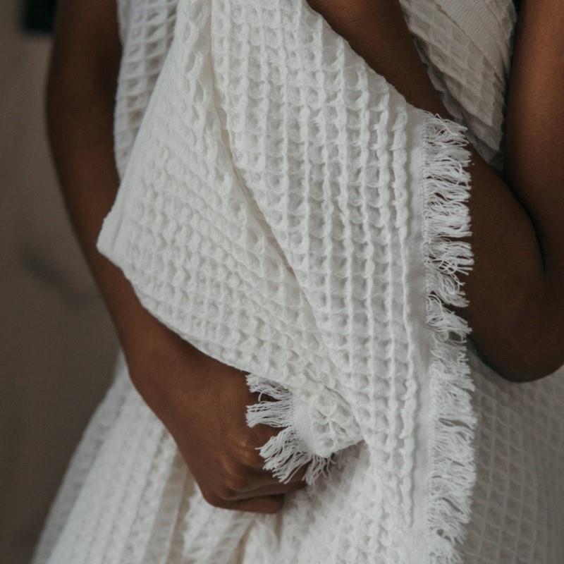 Pokoloko French Waffle Towel - Blanche