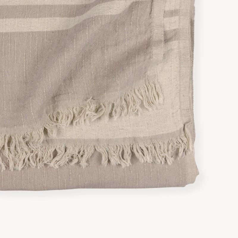 Pokoloko West Coast Linen Throw - Sandstone