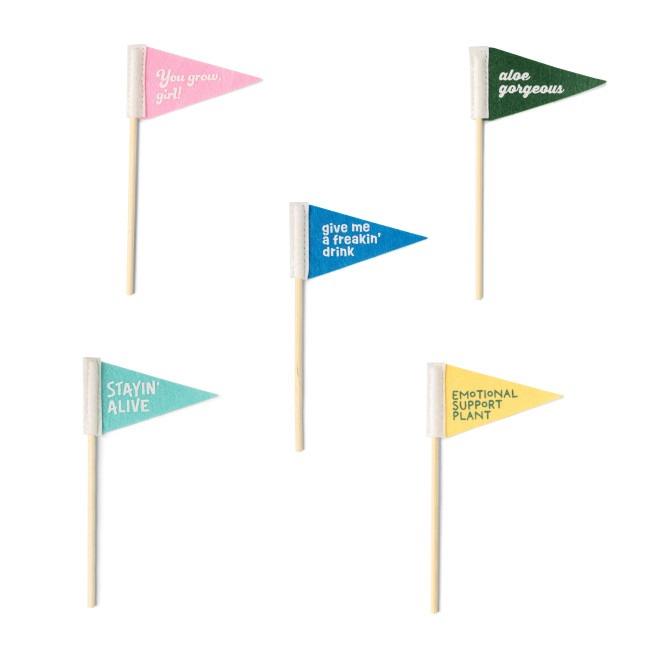 Seed &amp; Sprout® Rooting For You Plant Pennants, Pack/5