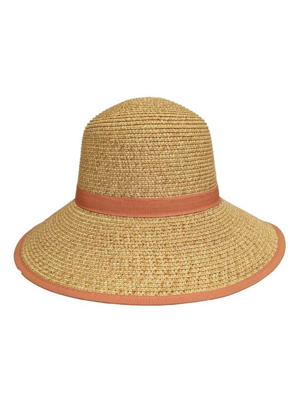 Straw Sun Hat with Ribbon Bowknot