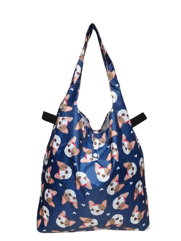 Frenchie | Foldable Tote With Button Snap