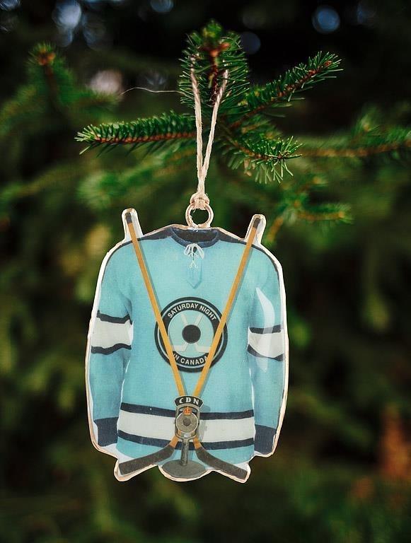 Blue Hockey Jersey Ornament