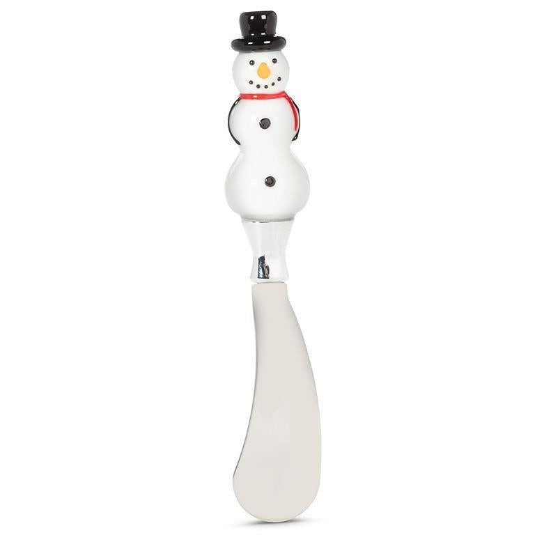 Snowman Topped Spreaders Set of 2