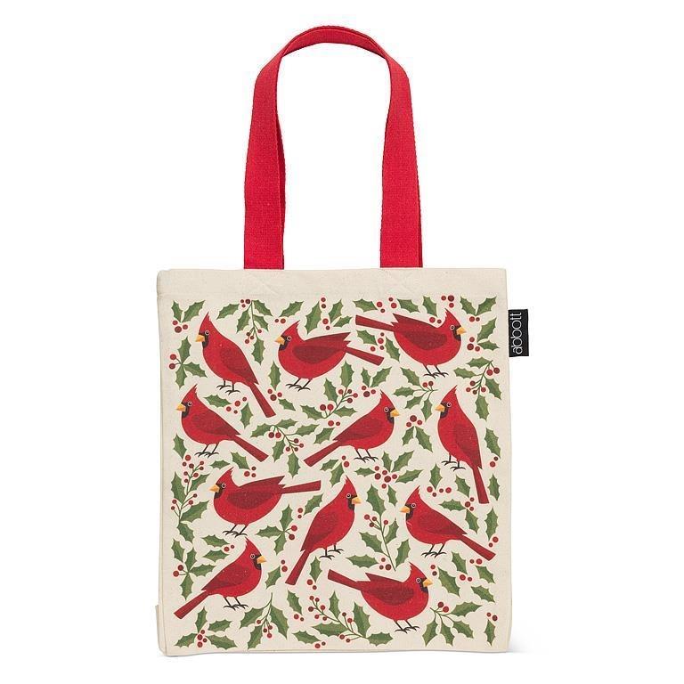 Cardinals &amp; Holly Tote Bag