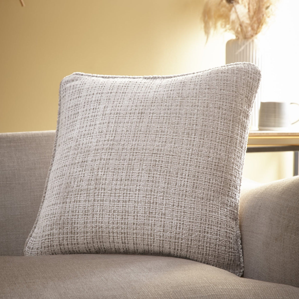 Alba Natural Indoor Cushion, 17&quot;Sq