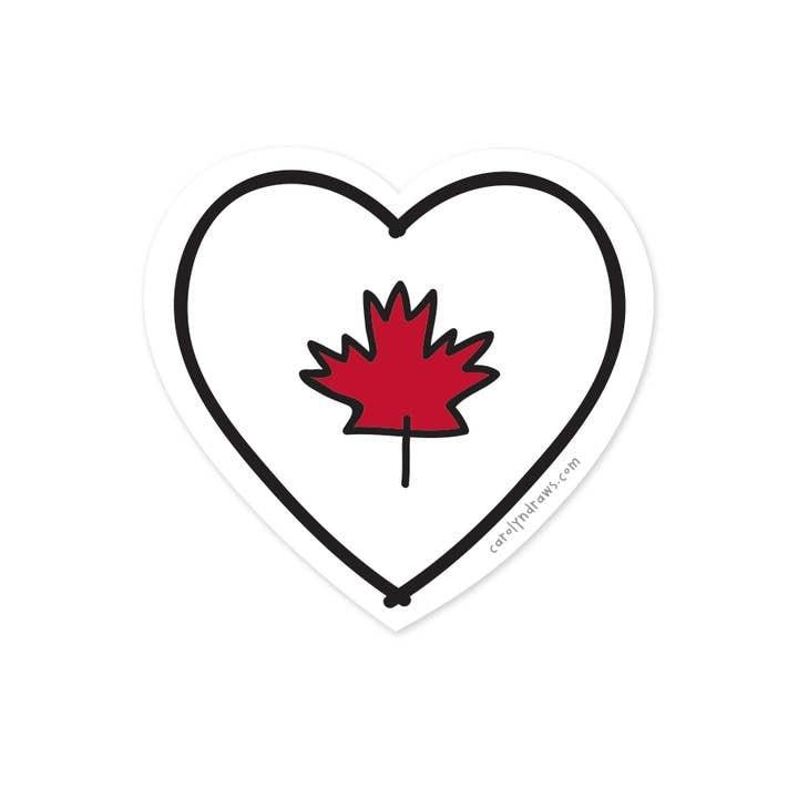 Canada Heart Vinyl Sticker