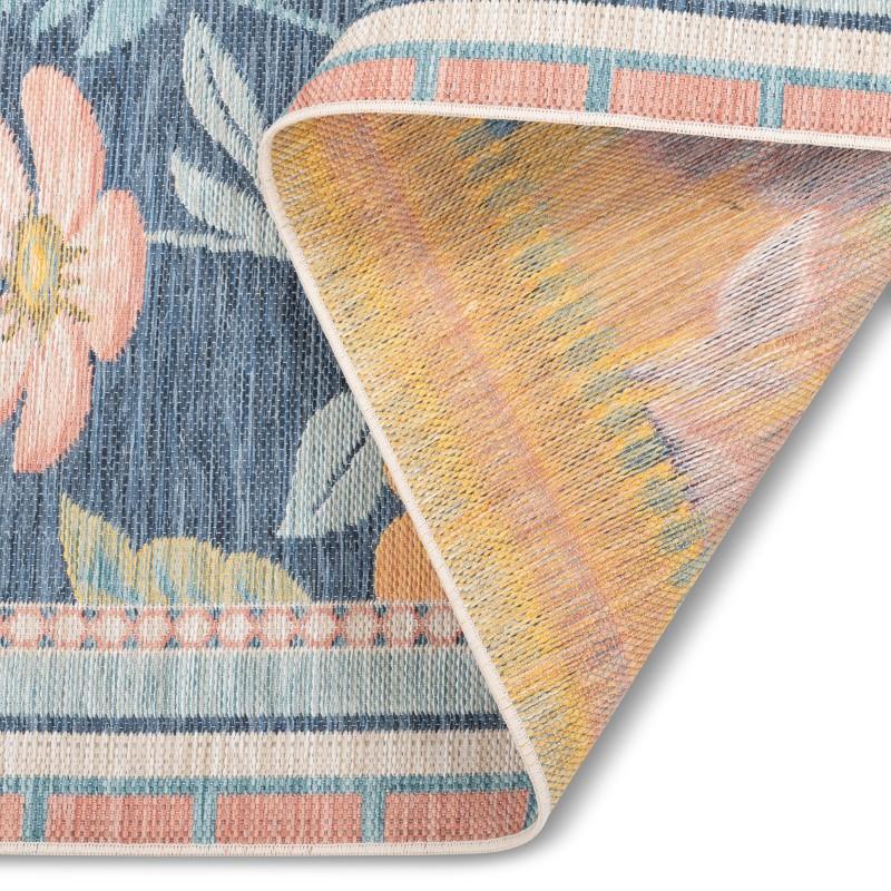 Marbella Orange Flowers Outdoor Rug