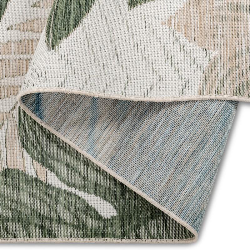 Marbella Green Leaves Outdoor Rug