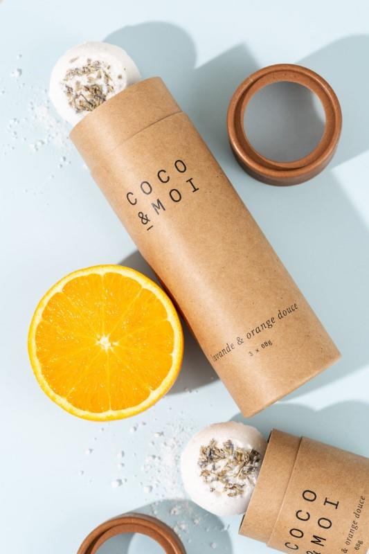 Coco &amp; Moi Lavender &amp; Sweet Orange Bath Bomb