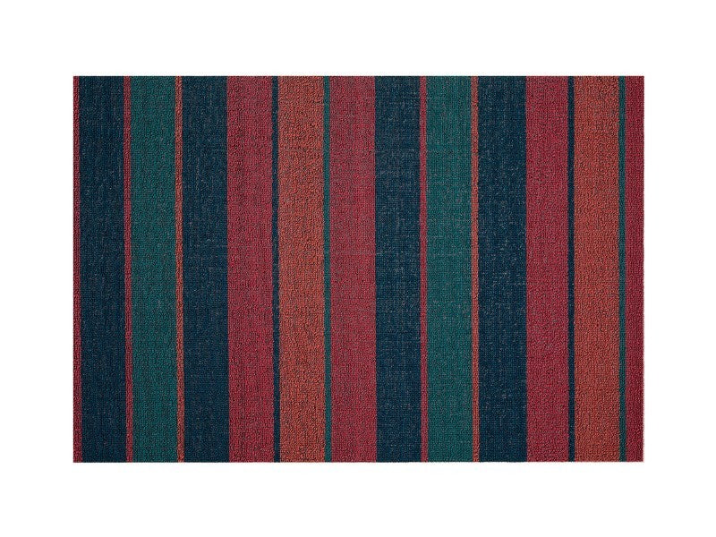 Chilewich Bolt Stripe Shag Mat, Raspberry