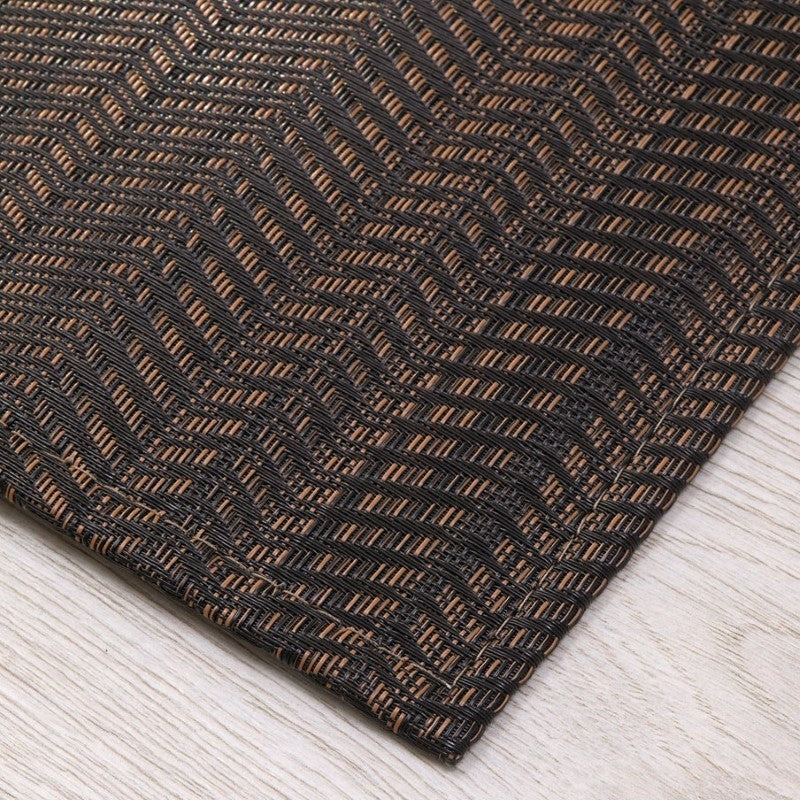 Chilewich Wave Woven Floor Mat, Tiger Eye