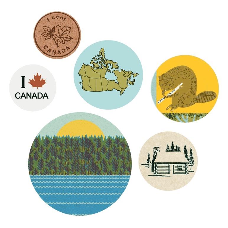 Oh Canada Pack Of Buttons